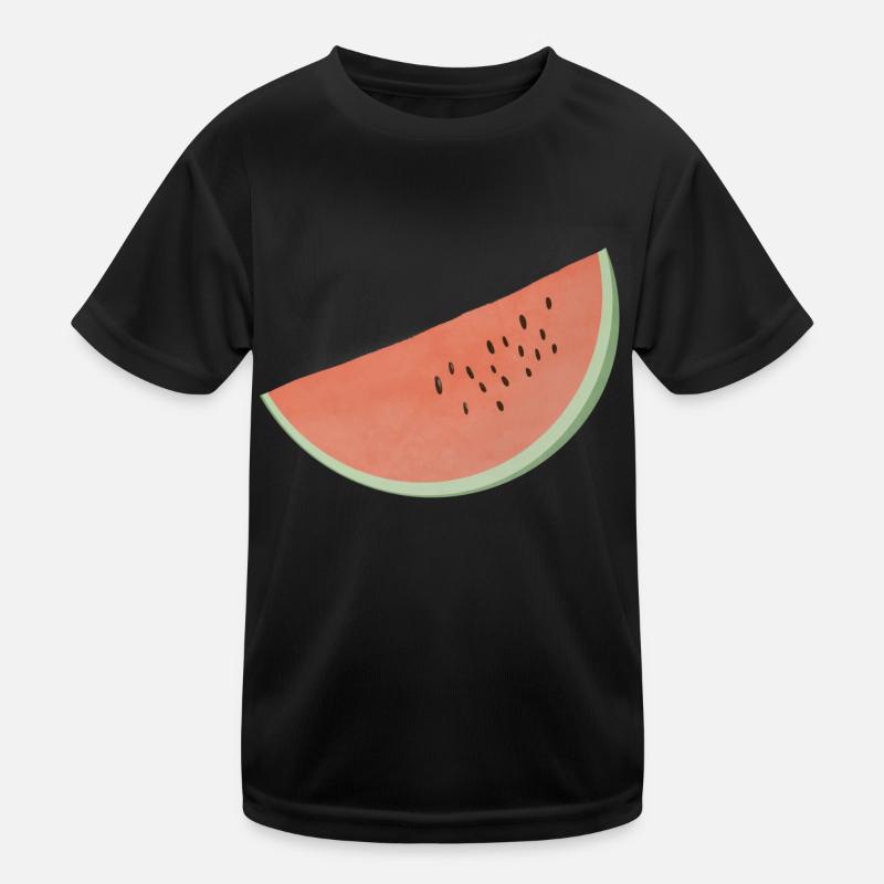 Pastèque - T-shirt sport Enfant - noir