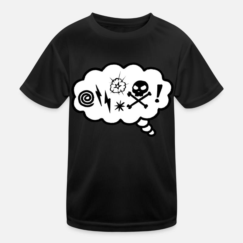 Angry Thought Bubble Kids Functional T-Shirt