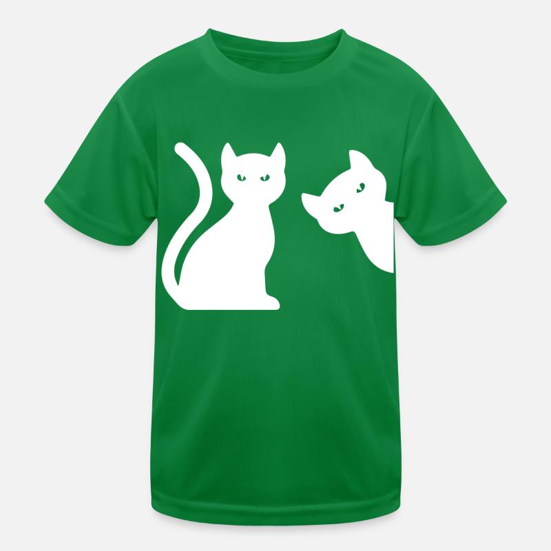 Chat Katze T-shirt sport Enfant
