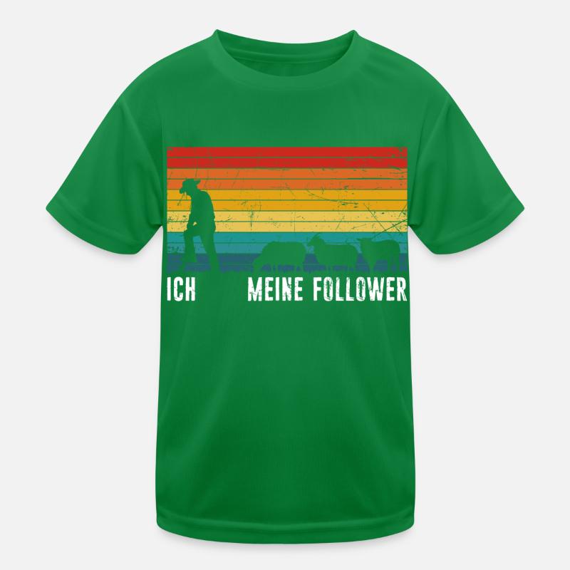 Ich & Meine Follower Schafe Hirte Schäfer Schäfche Kinder Funktions-T-Shirt