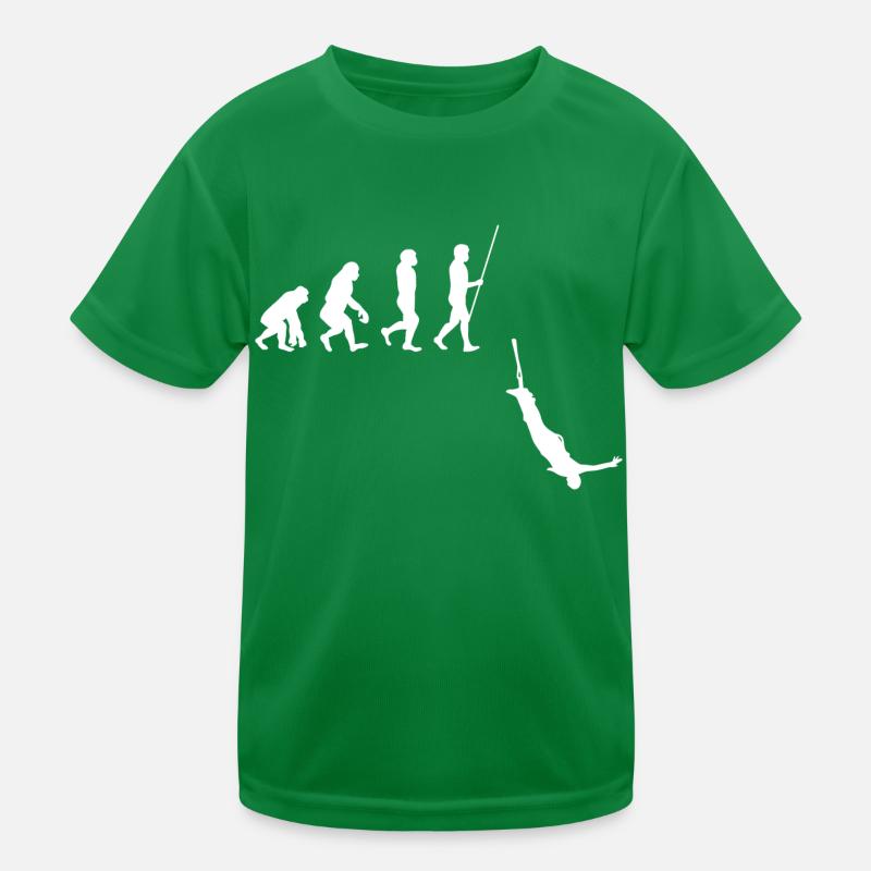 Bungee Jumping Evolution Sport Fun Kinder Funktions-T-Shirt
