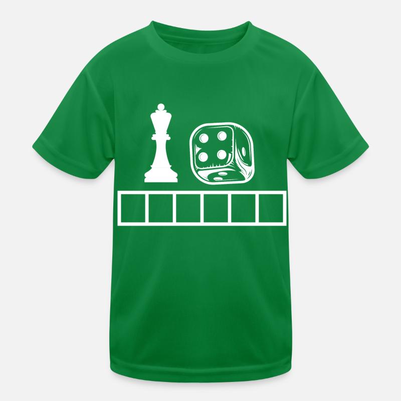 boardgame chess backgammon game night Kinder Funktions-T-Shirt