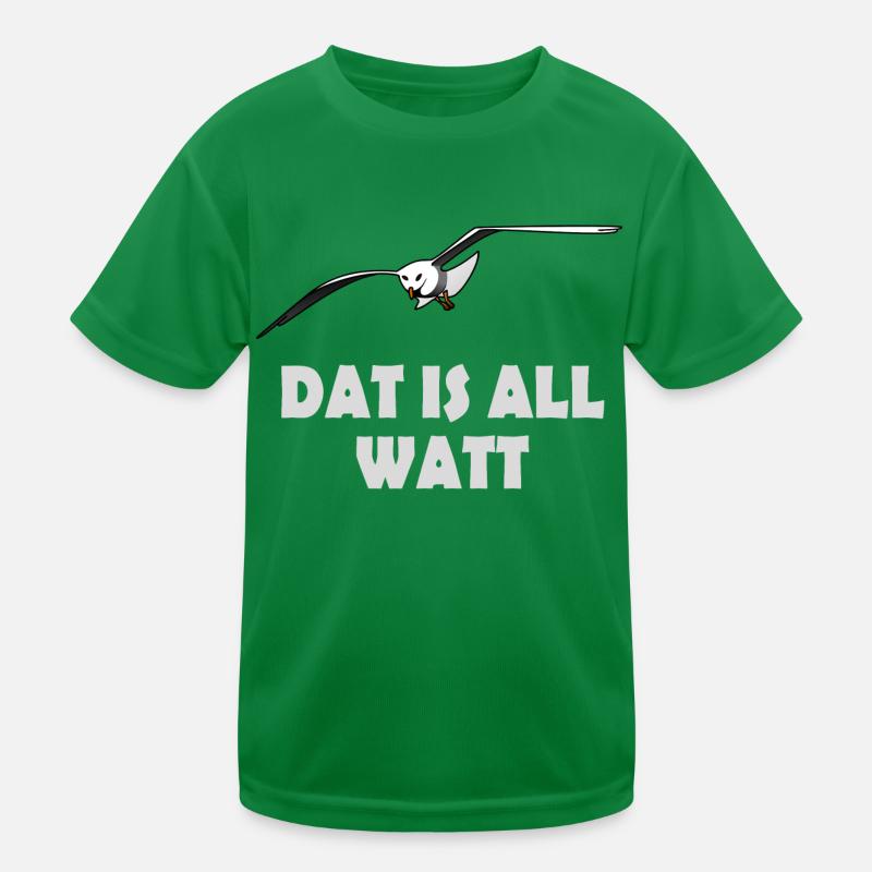 Möwe - dat is all watt Kinder Funktions-T-Shirt