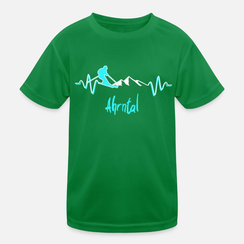 Skiing Valle Aurina Kids Functional T-Shirt