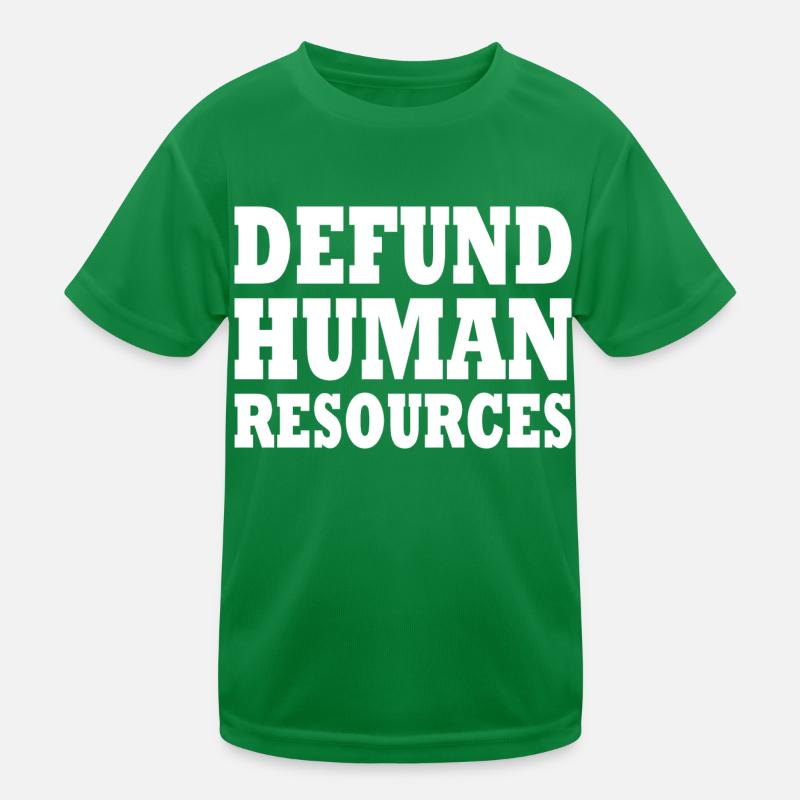 defund human resources T-shirt sport Enfant