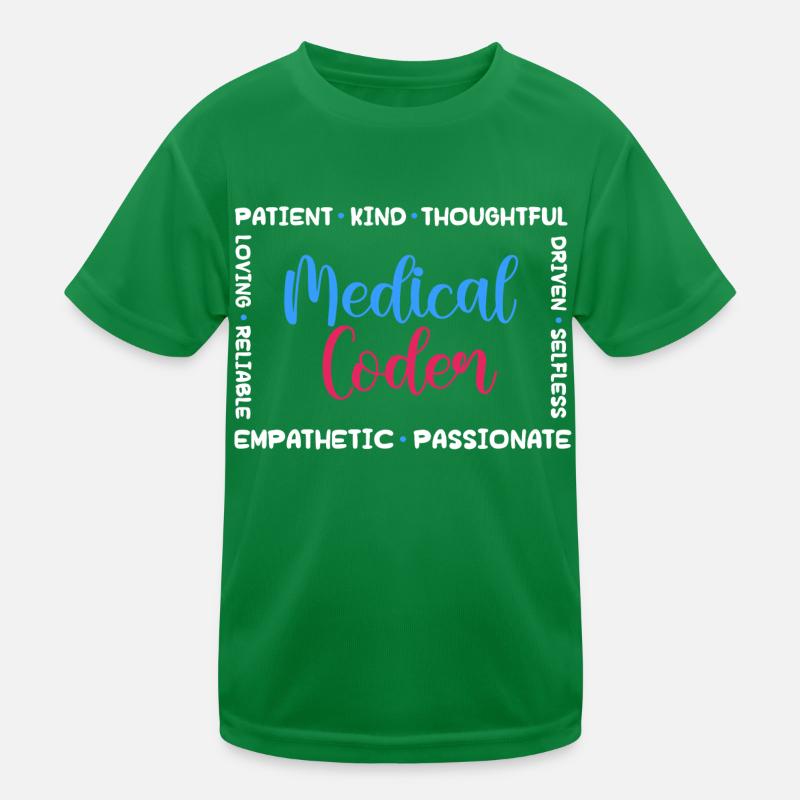 medical coder patient kind loving Design for a Kinder Funktions-T-Shirt