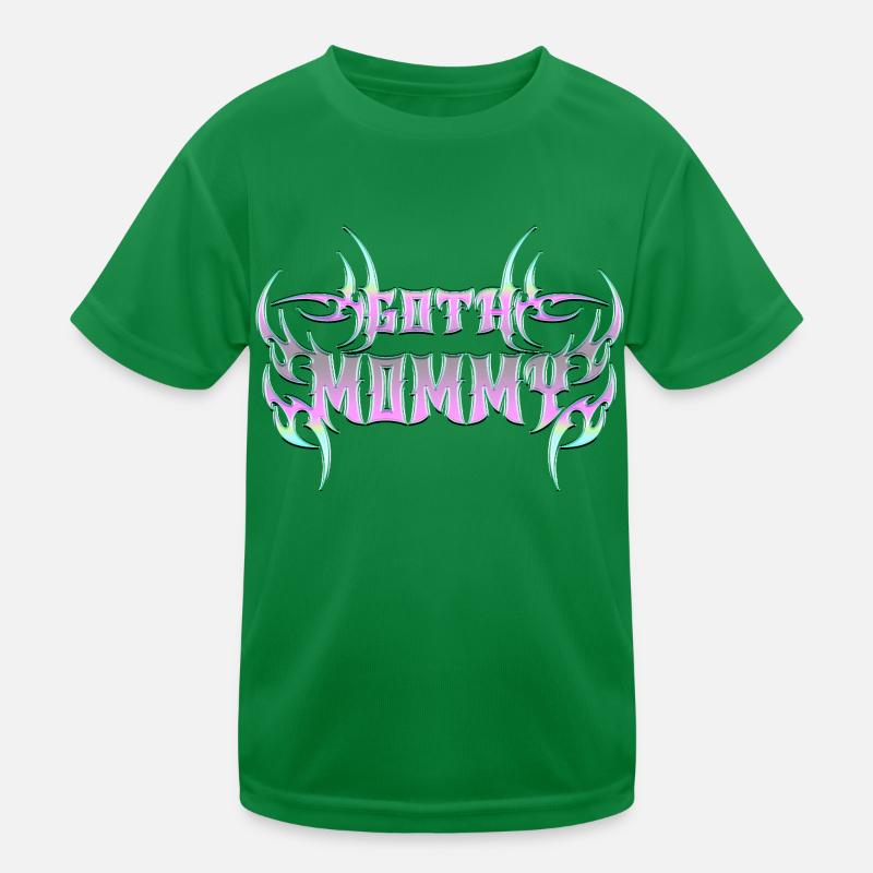 Goth Mommy! Gothic Aesthetics Y2K Cross Kids Functional T-Shirt