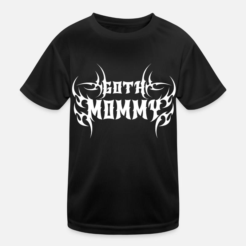 Goth Mommy! Gothic Aesthetics Y2K Cross Kids Functional T-Shirt