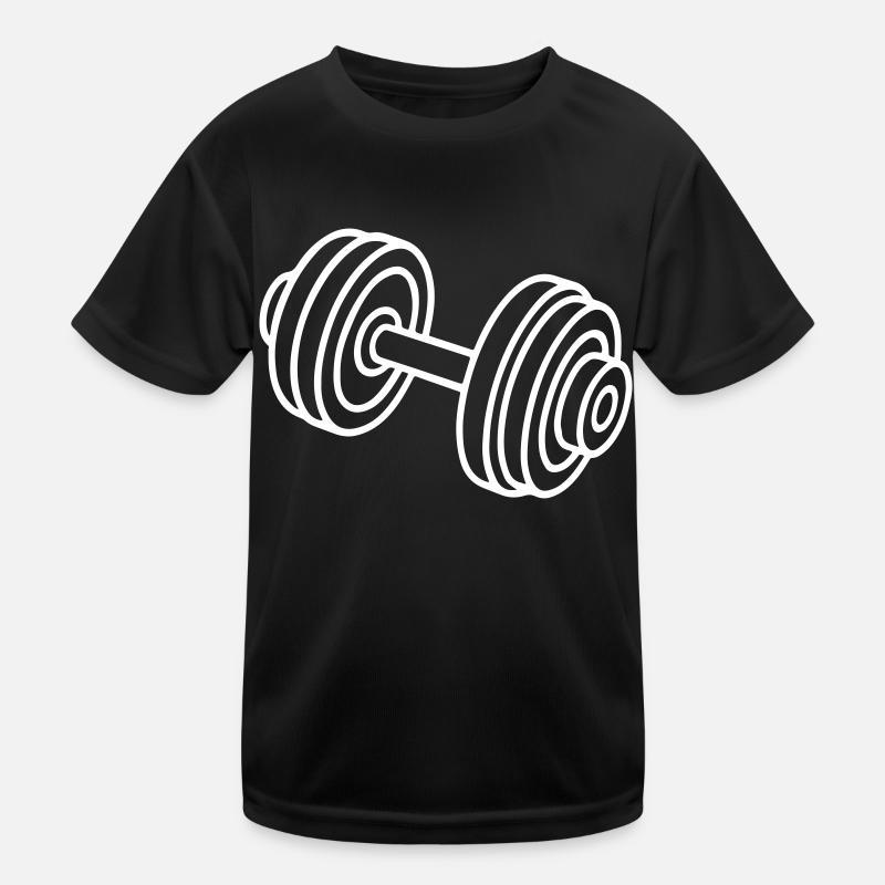 Dumbbell Weights Icon Kids Functional T-Shirt