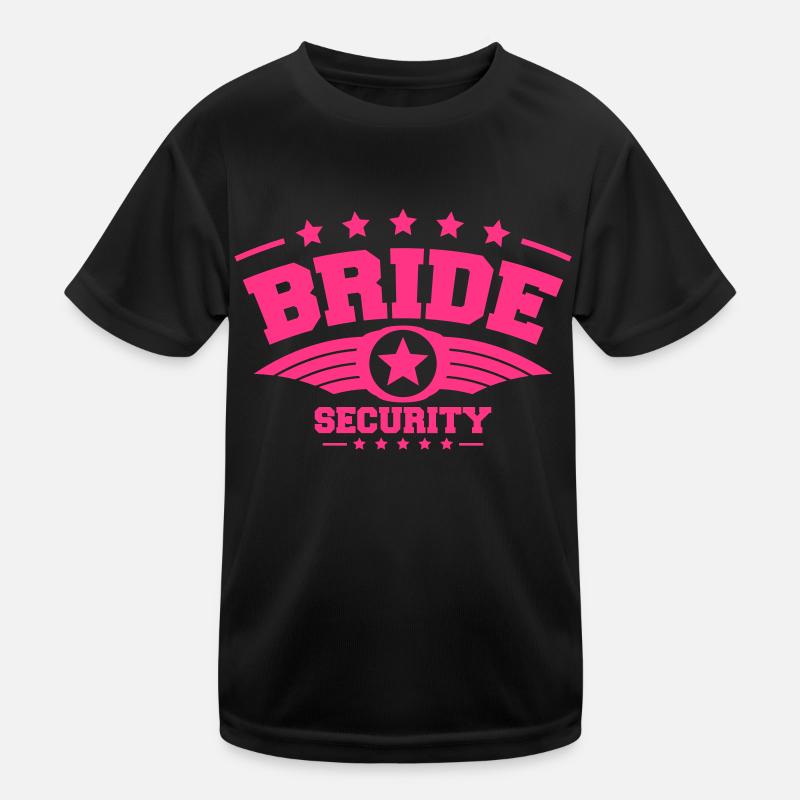 Bride Security Kids Functional T-Shirt