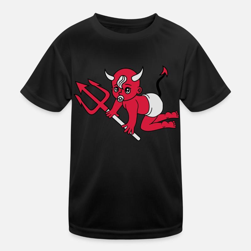 evil devil demon hell devil satan crawling pacifie Kids Functional T-Shirt