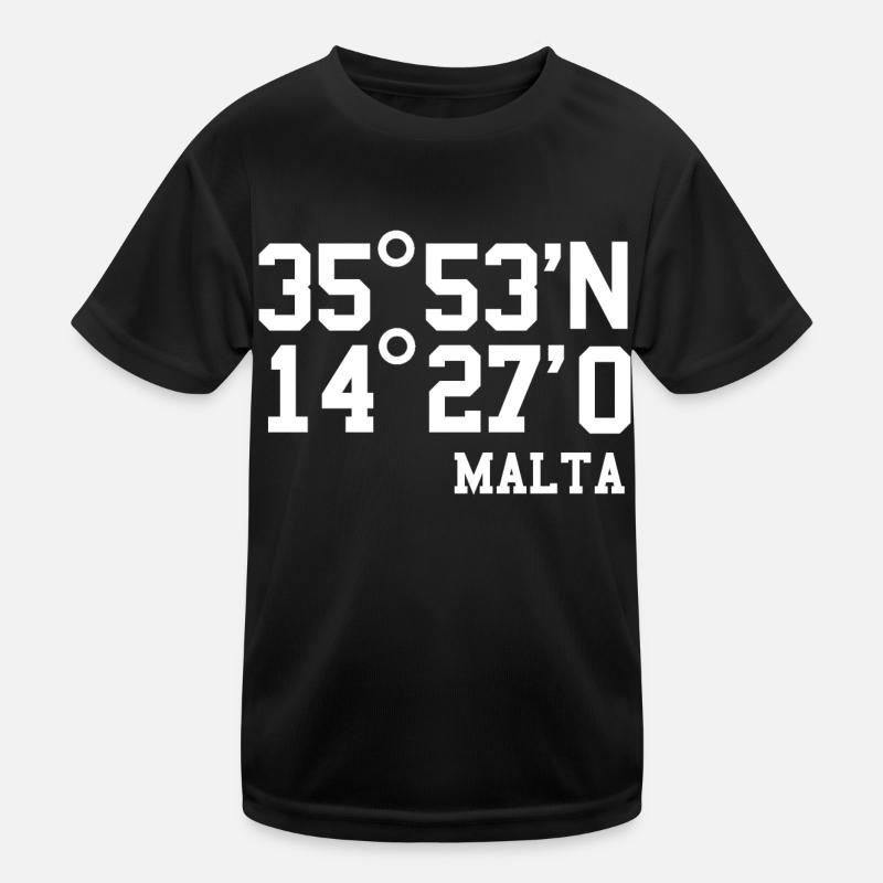 Malte Île Méditerranéenne Cadeau de Vacances T-shirt sport Enfant