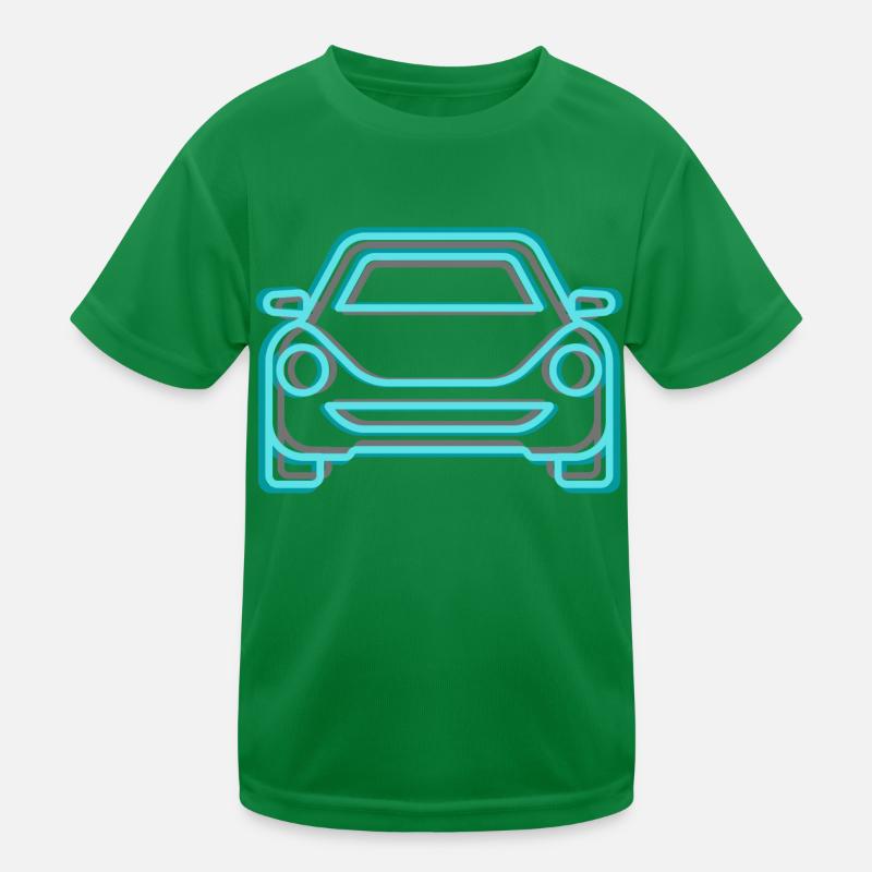 car blue Kids Functional T-Shirt