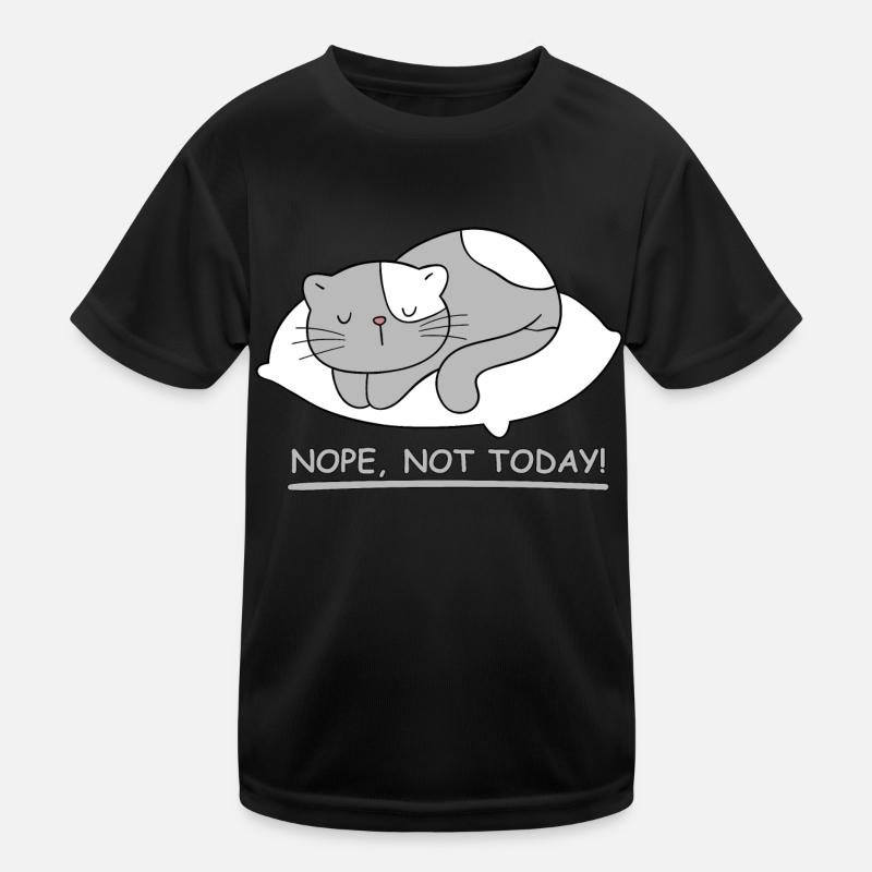 Chat endormi : Pas aujourd’hui ! T-shirt sport Enfant