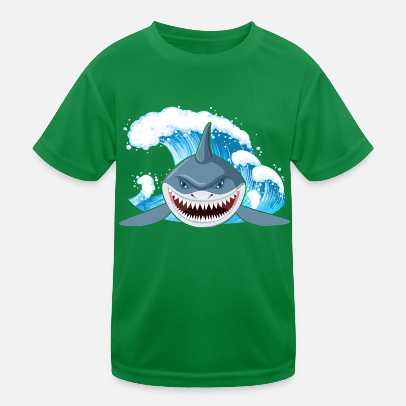 I Love Sharks Kids Functional T-Shirt