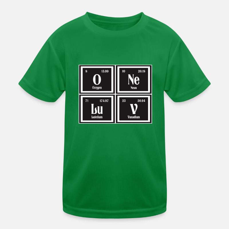 One Love | Periodensystem der Elemente Kinder Funktions-T-Shirt
