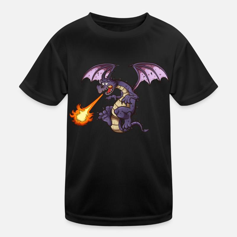 Wütender Drache Kinder Funktions-T-Shirt