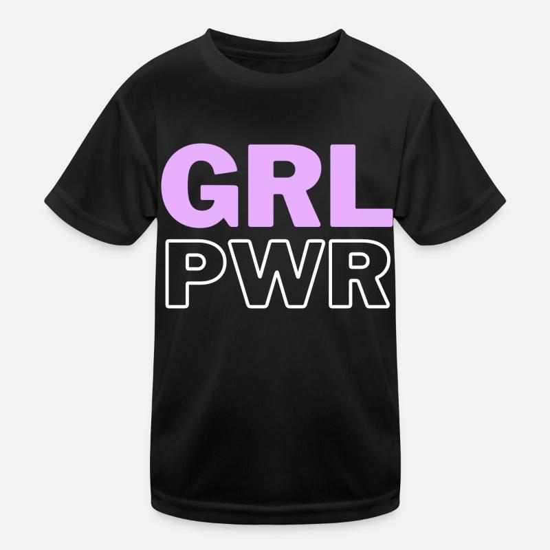 Girl Power Modern Kids Functional T-Shirt