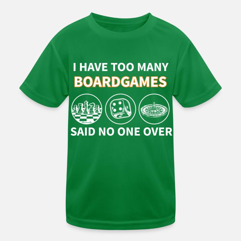 boardgame chess backgammon game night Kinder Funktions-T-Shirt