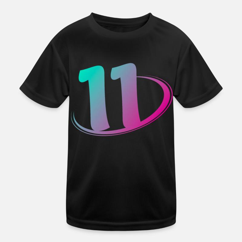 Numéro 11 multicolore T-shirt sport Enfant