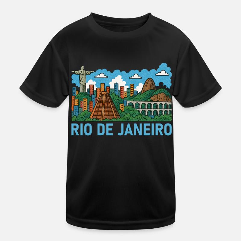 Rio de Janeiro, Brazil Kids Functional T-Shirt
