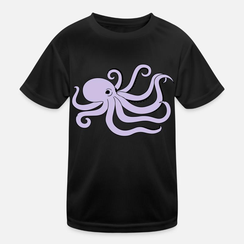 octopus Kinder Funktions-T-Shirt
