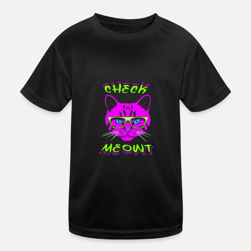 Check Meowt Kinder Funktions-T-Shirt