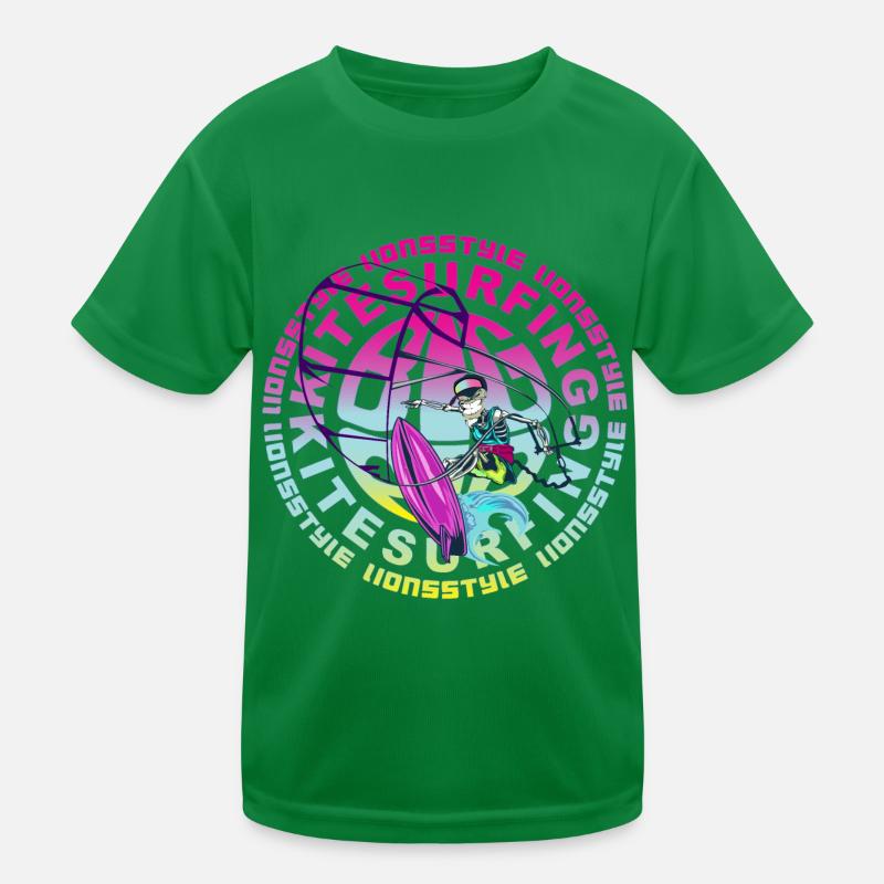 kitesurfen Kinder Funktions-T-Shirt