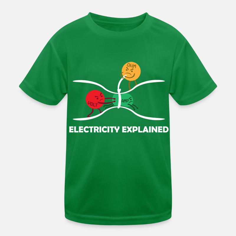 L'électricité expliquée T-shirt sport Enfant