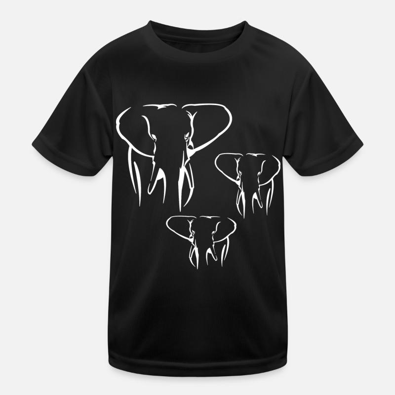 ELEPHANT ELEPHANT Design - T-shirt sport Enfant - noir