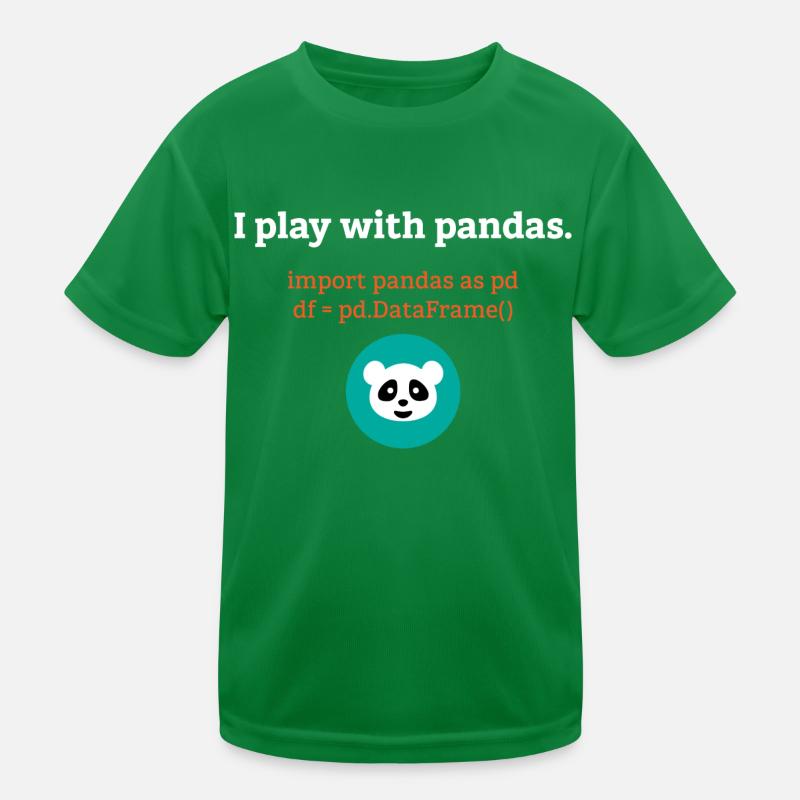 Pandas Datenwissenschaft Informatik Geschenk Kinder Funktions-T-Shirt