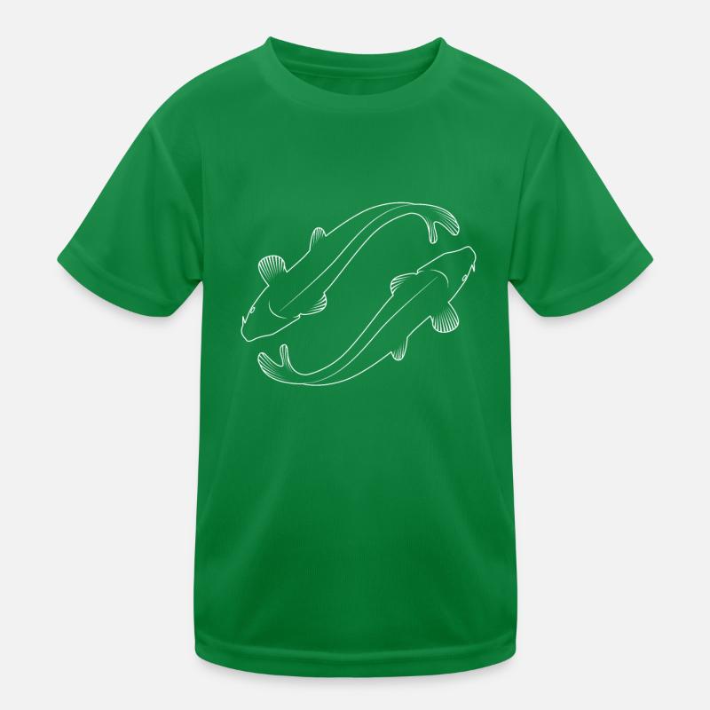 Koi carp for dark surface Kids Functional T-Shirt