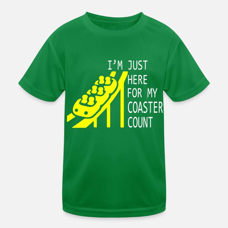 Rollercoaster Achterbahn Kinder Funktions-T-Shirt