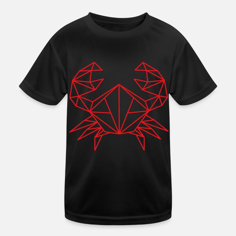 Krebs Geometrisch Linie Kinder Funktions-T-Shirt