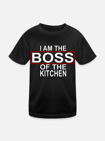 Boss of the Kitchen - Kids Functional T-Shirt - black