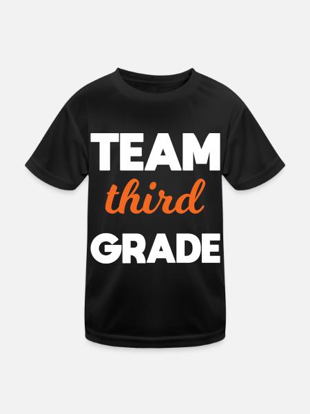 Team 3. Klasse endlich in der 3. Klasse Schule - Kinder Funktions-T-Shirt - Schwarz - Vorne
