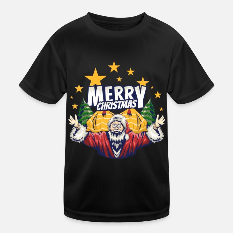Weihnachten Weihnachtsmann Geschenke Kinder Funktions-T-Shirt