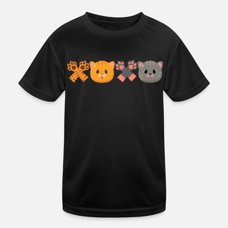 XOXO Katze Kinder Funktions-T-Shirt