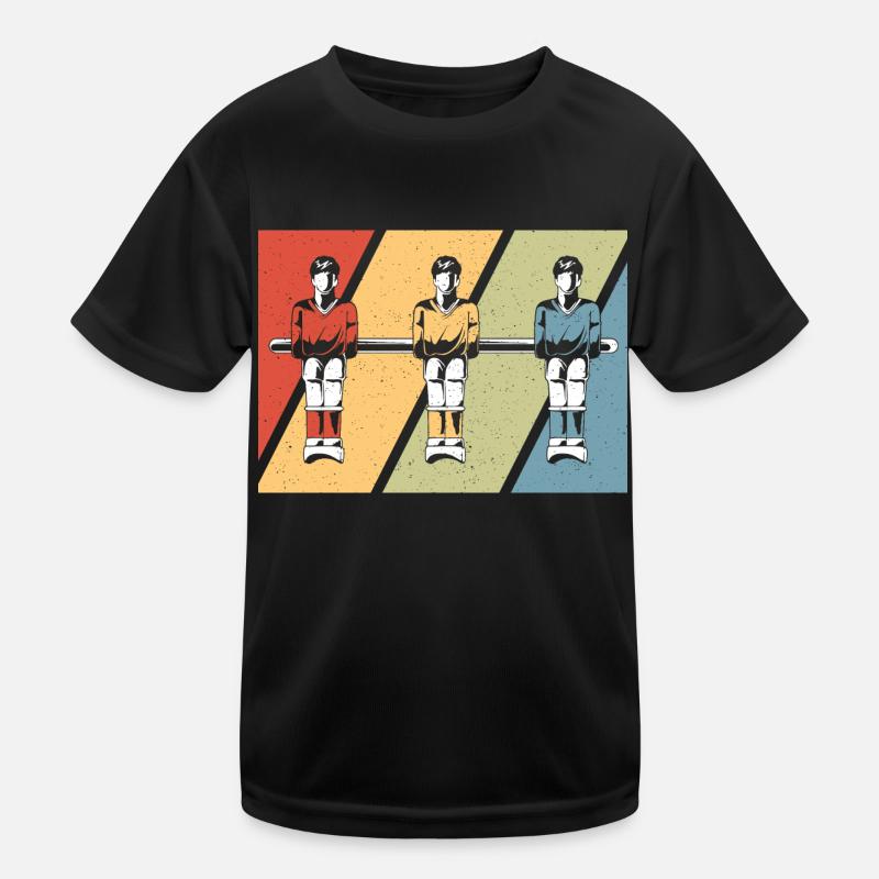 Vintage Table Soccer Lover Retro Foosball Kids Functional T-Shirt