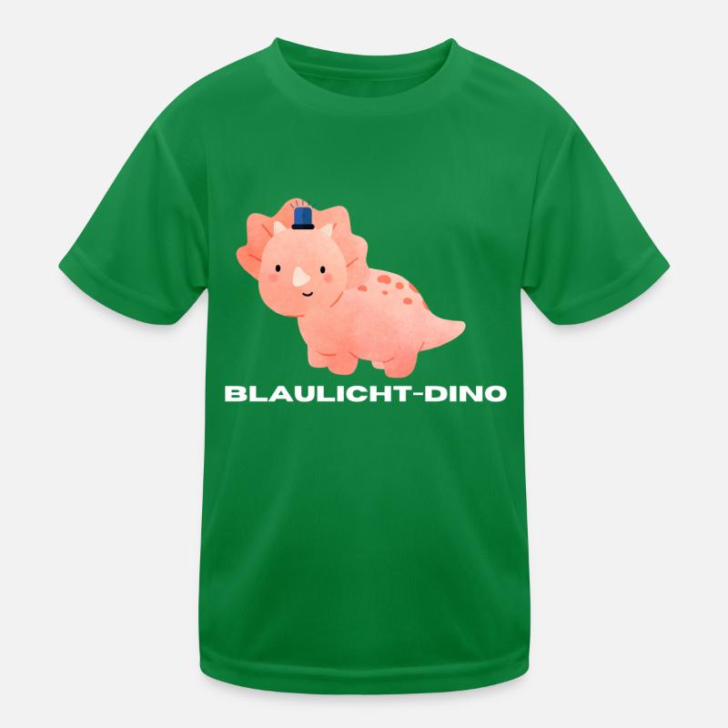 Blaulicht-Triceratops | Geschenk, Geschenkidee Kinder Funktions-T-Shirt
