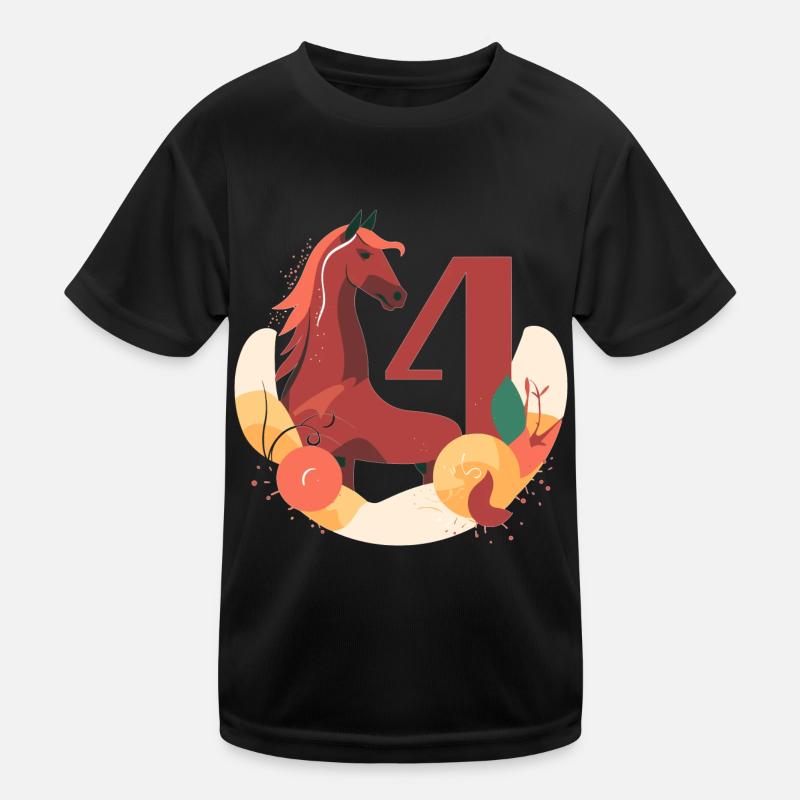 4.Cheval d’anniversaire T-shirt sport Enfant