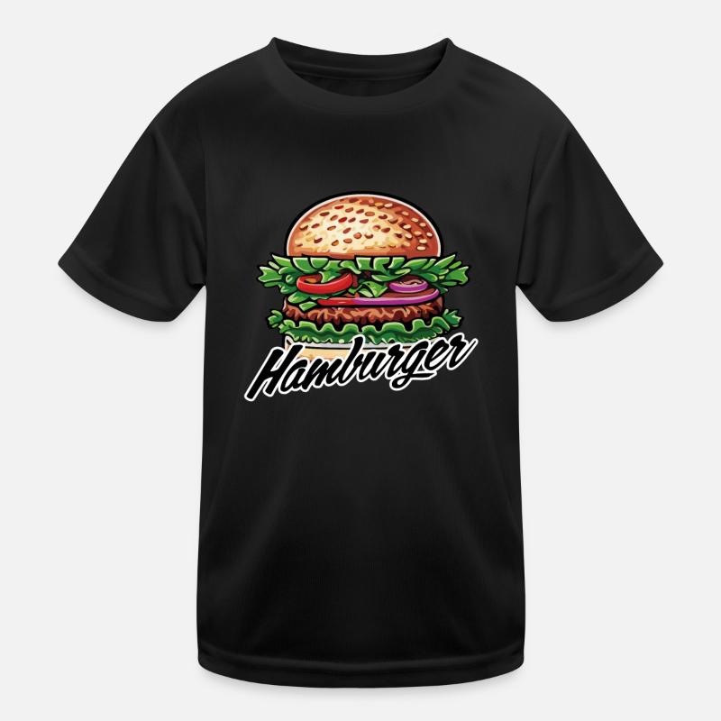 hamburger Kinder Funktions-T-Shirt