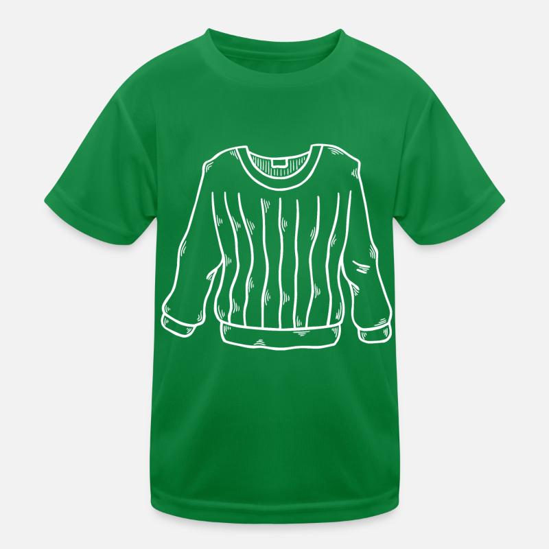 Pullover ausgeleihert Kinder Funktions-T-Shirt