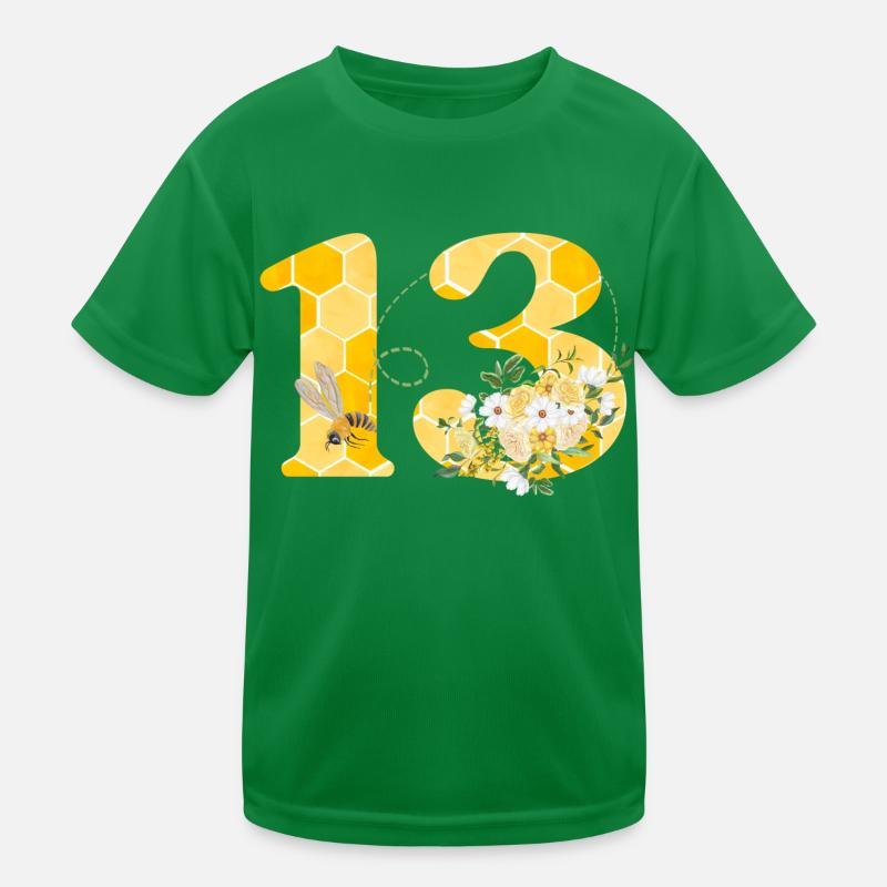 13th Anniversary Bee Kids Functional T-Shirt