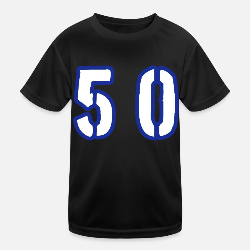 50 Zahl Symbol Kinder Funktions-T-Shirt