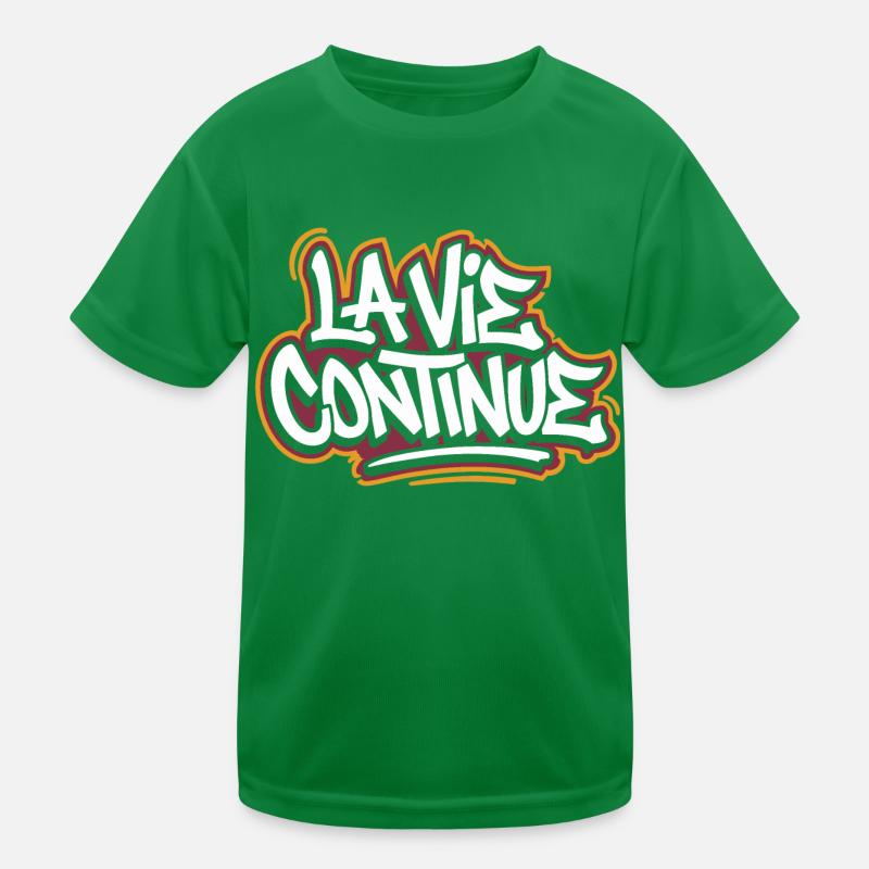 La vie continue T-shirt sport Enfant