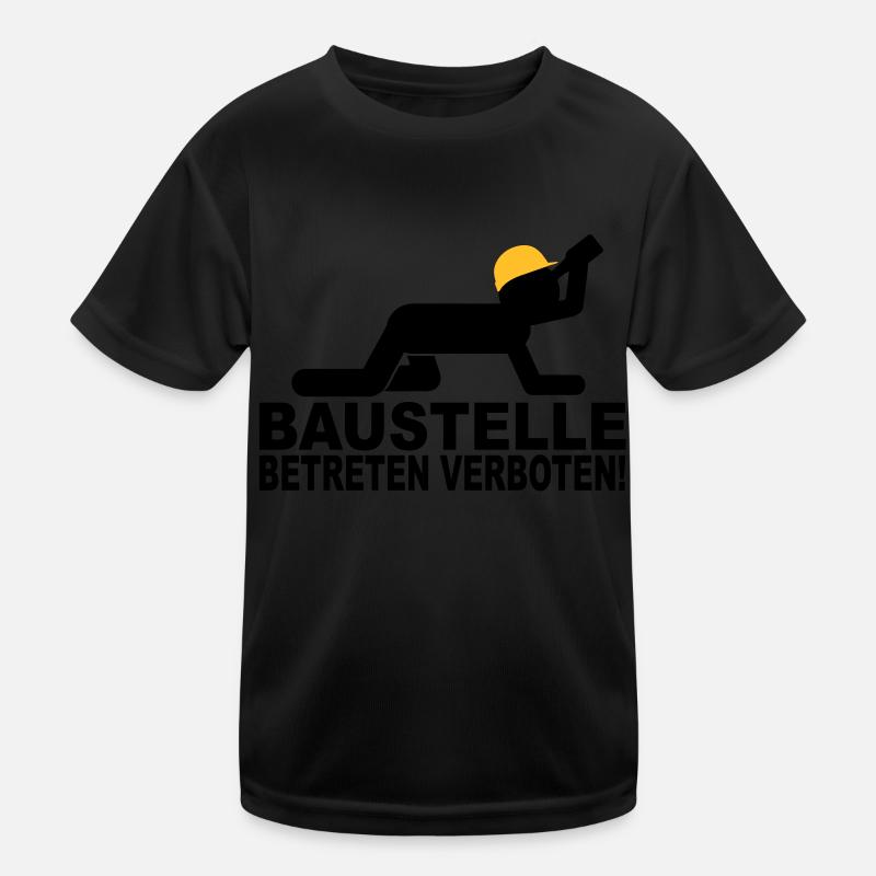 construction site to enter forbidden Kids Functional T-Shirt