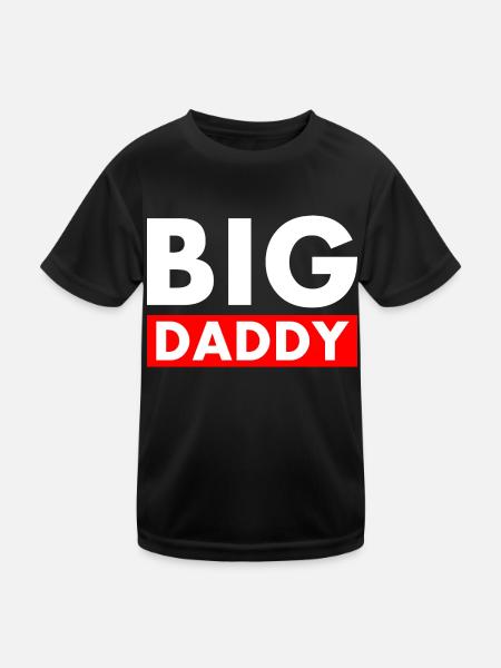 BIG DADDY - Kinder Funktions-T-Shirt - Schwarz - Vorne
