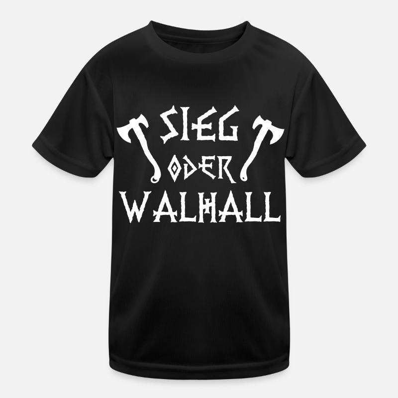 Sieg oder Walhall Kinder Funktions-T-Shirt
