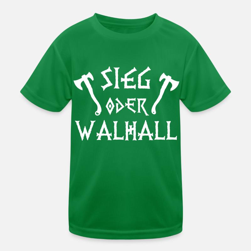Sieg oder Walhall Kinder Funktions-T-Shirt